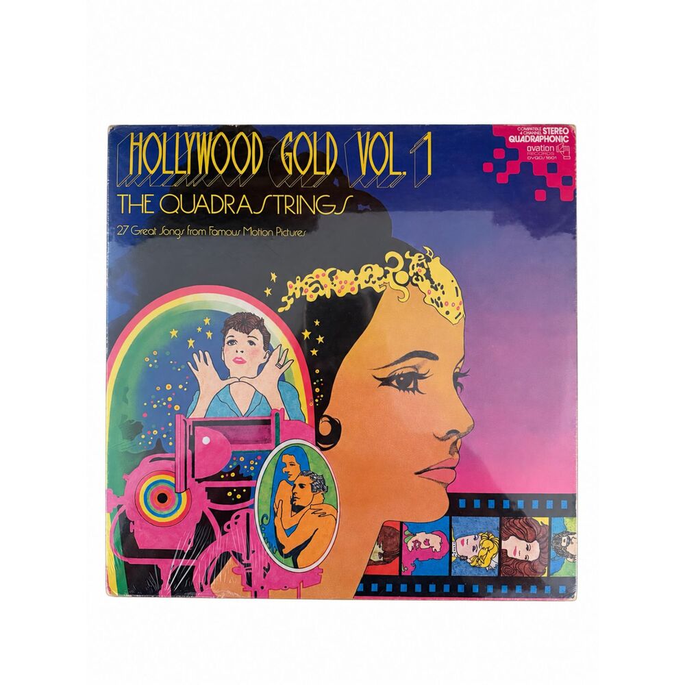 The Quadrastrings Hollywood Gold Vol 1 2LP Quadraphonic Ovation Vinyl Record